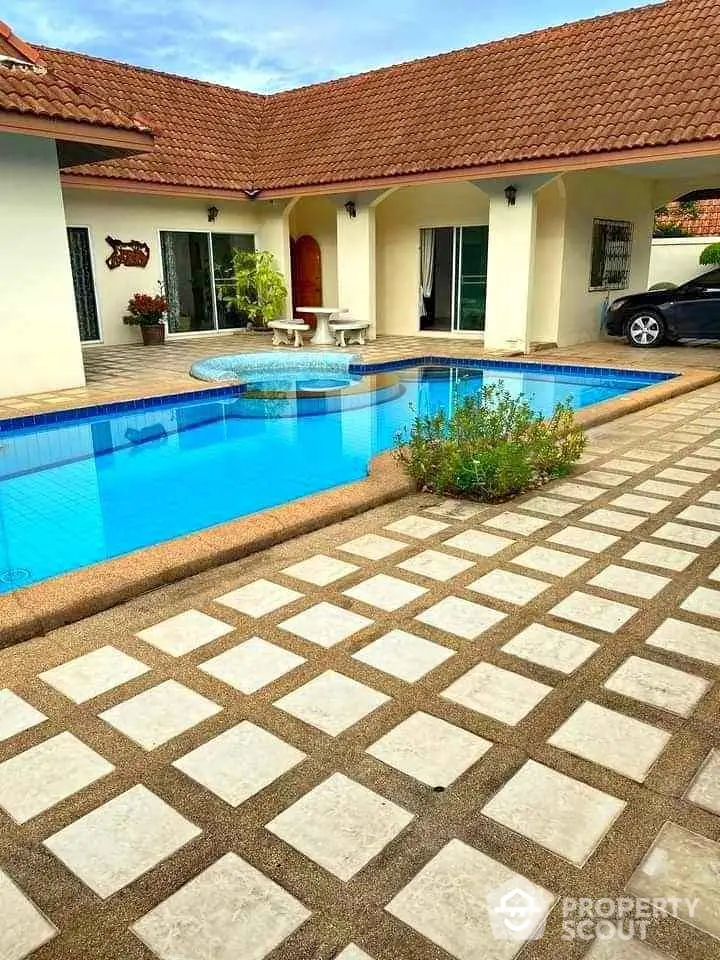 Luxurious villa with private pool and spacious courtyard, perfect for relaxation and entertainment.