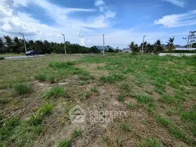 Expansive vacant land with lush greenery and clear blue sky, ideal for development opportunities.