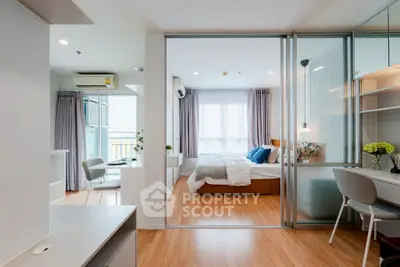 Modern studio apartment with open layout and stylish decor