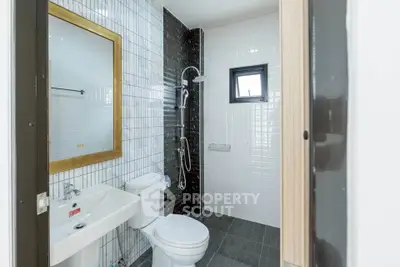 Modern bathroom with sleek design and high-quality fixtures.