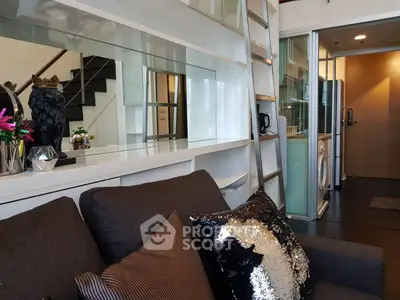 Modern duplex apartment with stylish decor and open layout