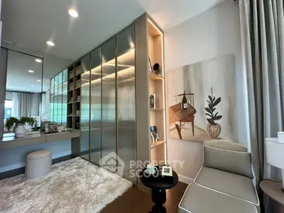 Stylish modern living room with cozy seating and elegant decor