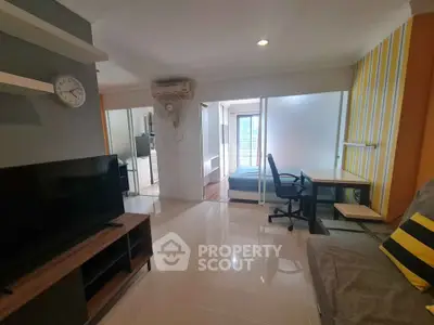 Modern studio apartment with open layout and stylish decor