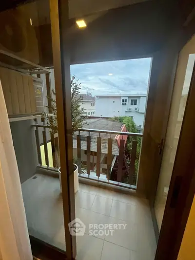 Charming small balcony with a view, perfect for relaxation.