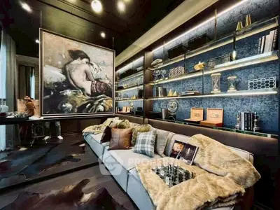 Luxurious living room with elegant decor and plush seating, perfect for relaxation and entertainment.