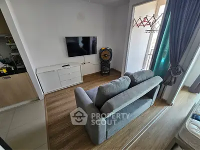 Modern living room with stylish decor and comfortable seating