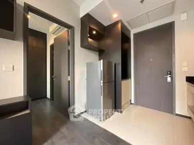 Modern apartment interior with sleek kitchen and stylish design