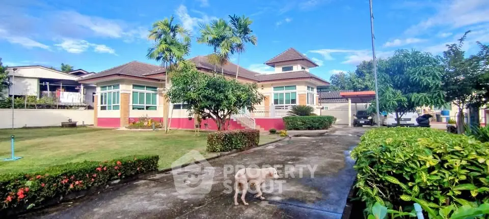 Charming suburban home with lush garden and spacious driveway, perfect for family living.