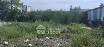 Vacant land plot with overgrown grass, ideal for development opportunities.