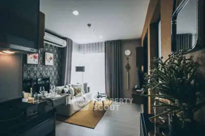 Stylish modern living room with elegant decor and natural light