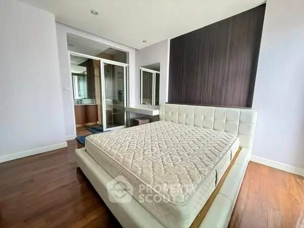 Spacious bedroom with modern design and ensuite bathroom