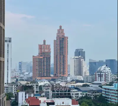 Stunning cityscape view showcasing modern high-rise buildings and urban skyline.