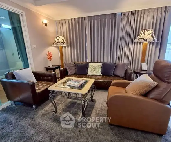 Elegant living room with plush seating and stylish decor