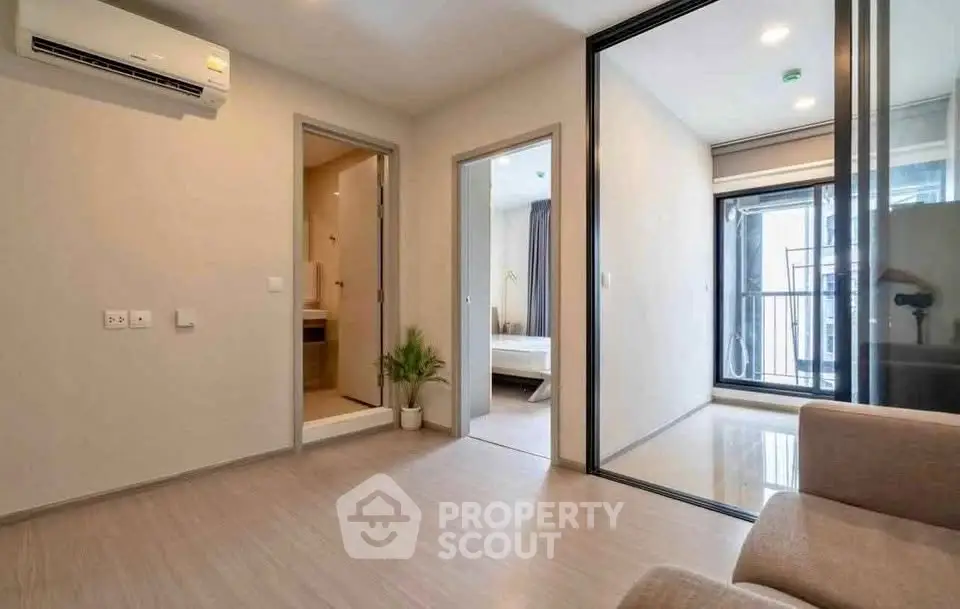 Modern apartment interior with open layout and natural light