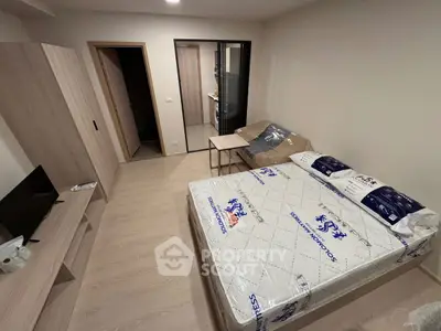 Modern bedroom with new furniture and minimalist design