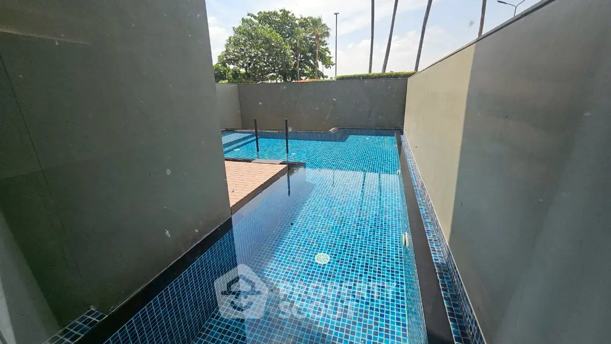 Luxurious private pool with modern design and serene ambiance, perfect for relaxation and leisure.