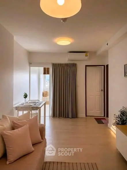 Bright and cozy living room with modern decor and natural light