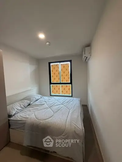 Cozy bedroom with modern design and natural light