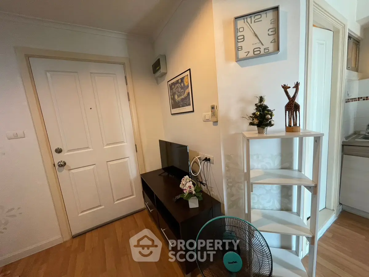Cozy apartment entrance with stylish decor and modern furnishings