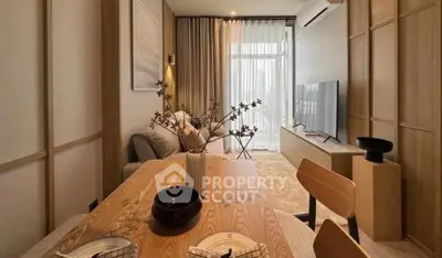 Stylish modern living room with elegant decor and natural light