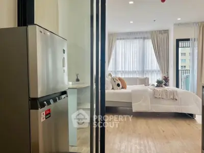 Modern studio apartment with open layout and stylish decor