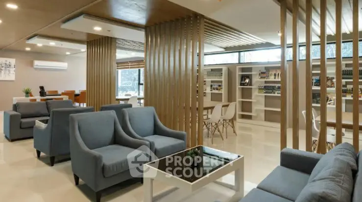Luxurious modern living room with elegant seating and stylish decor