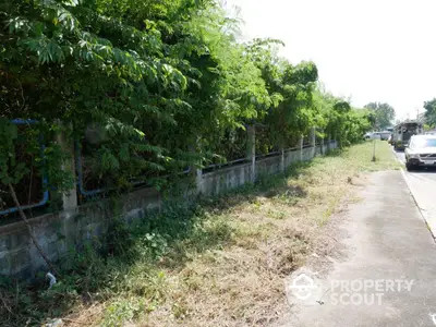 Vacant land with lush greenery and potential for development in a serene neighborhood.