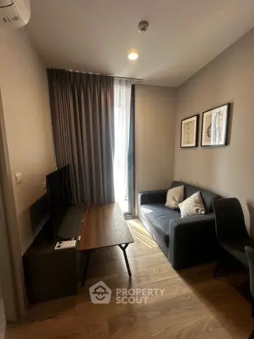 Cozy living room with modern furniture and natural light