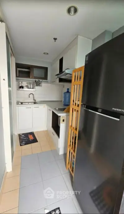 Modern kitchen with sleek appliances and open layout