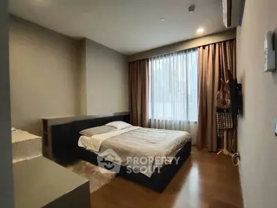 Modern bedroom with cozy lighting and stylish decor