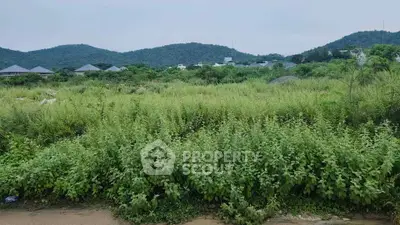 Expansive plot of land with lush greenery and scenic mountain views, ideal for development opportunities.