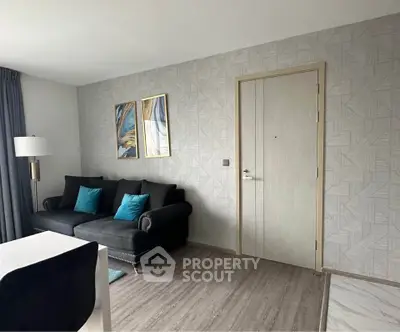 Modern living room with stylish decor and comfortable seating