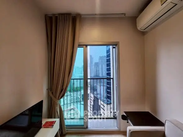 Cozy apartment with balcony view and modern interior design