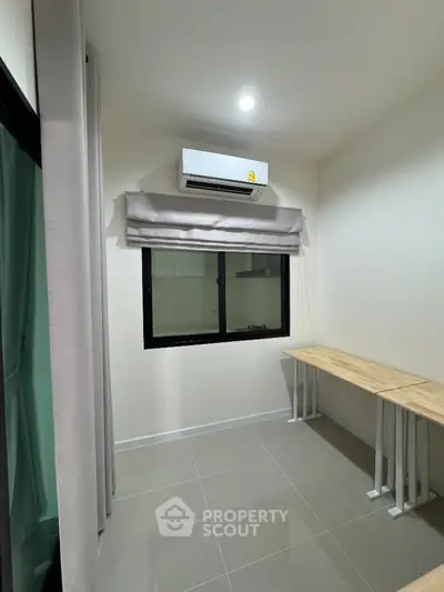 Modern study room with air conditioning and sleek design