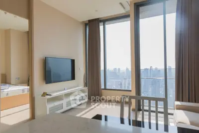 Modern apartment with stunning city view and spacious living area