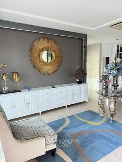Elegant living room with stylish decor and modern furniture