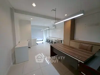 Modern office space with sleek design and ample natural light