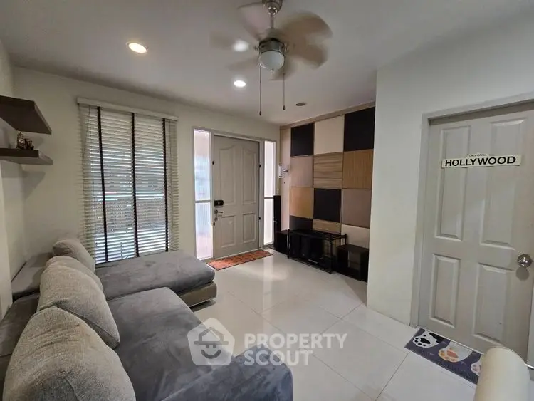 Modern living room with stylish decor and comfortable seating