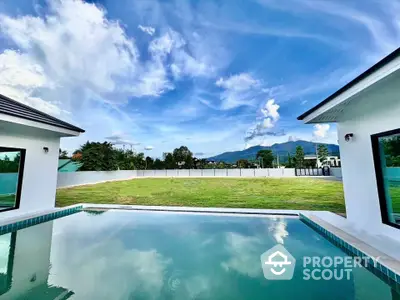 Stunning modern home with pool and mountain view, perfect for luxury living.