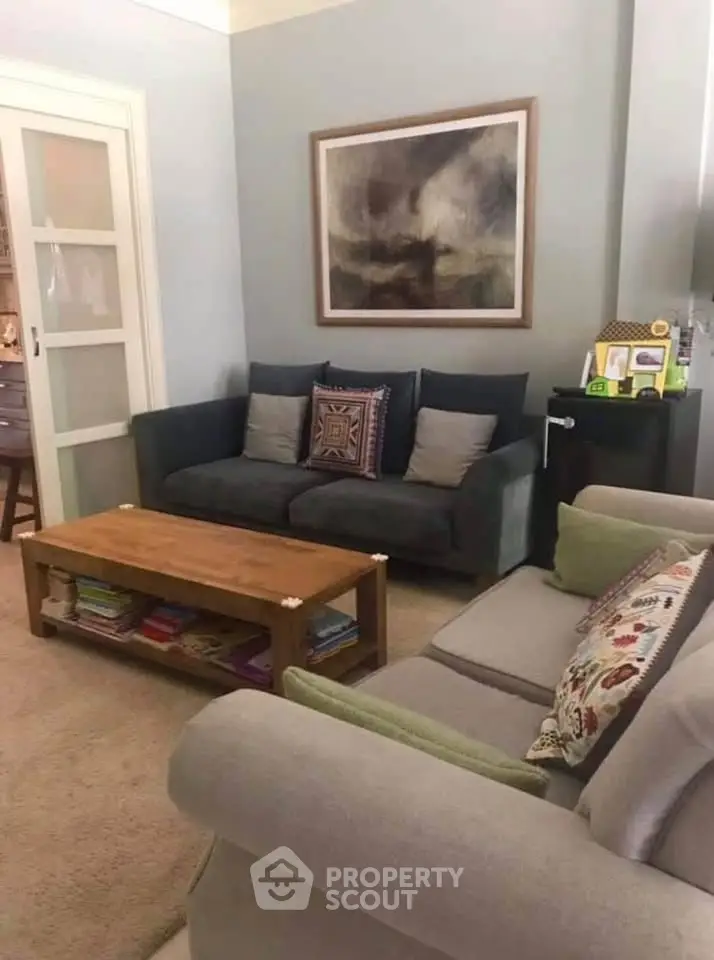 Cozy living room with stylish furniture and modern decor