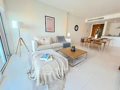 Spacious modern living room with open layout and elegant decor