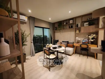 Stylish modern living room with cozy seating and elegant decor