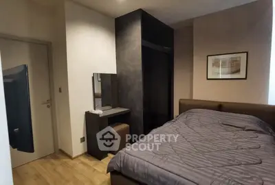 Cozy bedroom with modern decor and stylish furniture