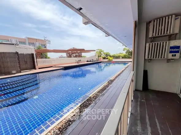Luxurious rooftop pool with stunning city views and modern amenities.