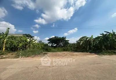 Spacious land plot with lush greenery and clear blue sky, perfect for development opportunities.