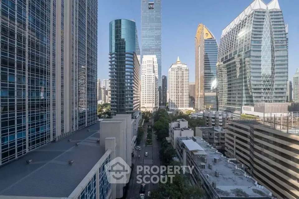 Stunning cityscape view showcasing modern skyscrapers and urban architecture.