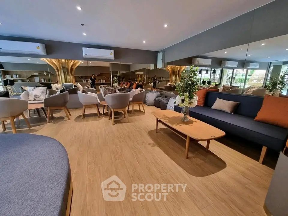 Luxurious modern living room with elegant furniture and stylish decor, perfect for relaxation and entertaining.
