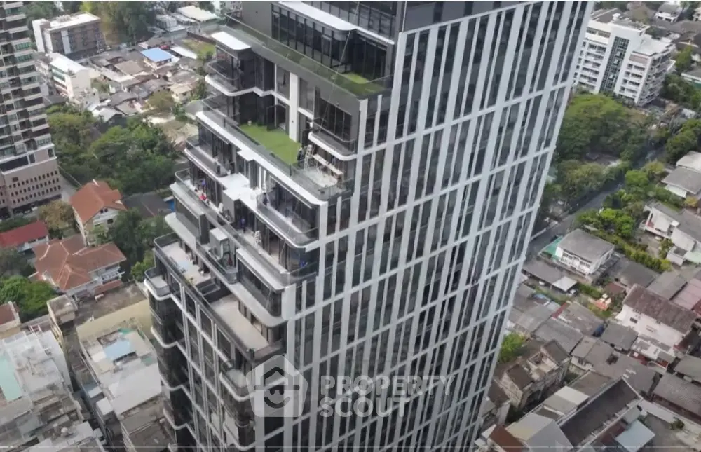 Stunning high-rise building with modern architecture and cityscape views