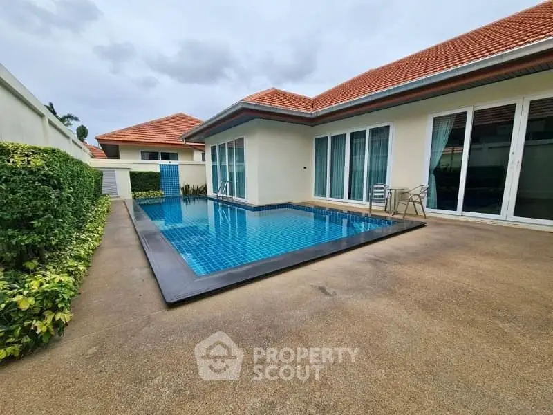 Luxurious villa with private pool and modern design, perfect for relaxation and entertaining.