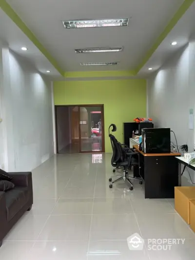 Spacious office space with modern design and ample natural light